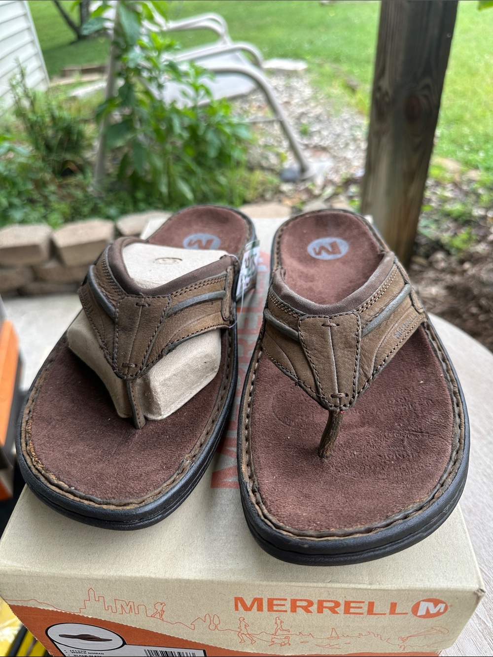 Merrell World Nomad Men’s Sandal in Brown suede